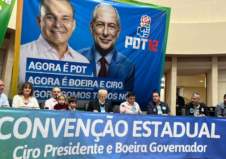 Pelo Estado 02/08 PDT cria palanque próprio para Ciro Gomes e Jorge Boeira a governador