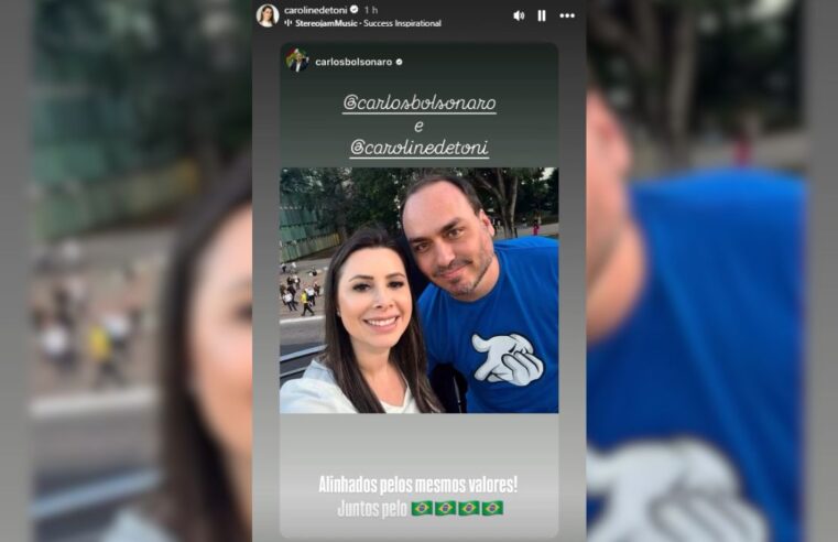 Pelo Estado 19/02: Foto de Carlos Bolsonaro e Carol De Toni agita os bastidores da política