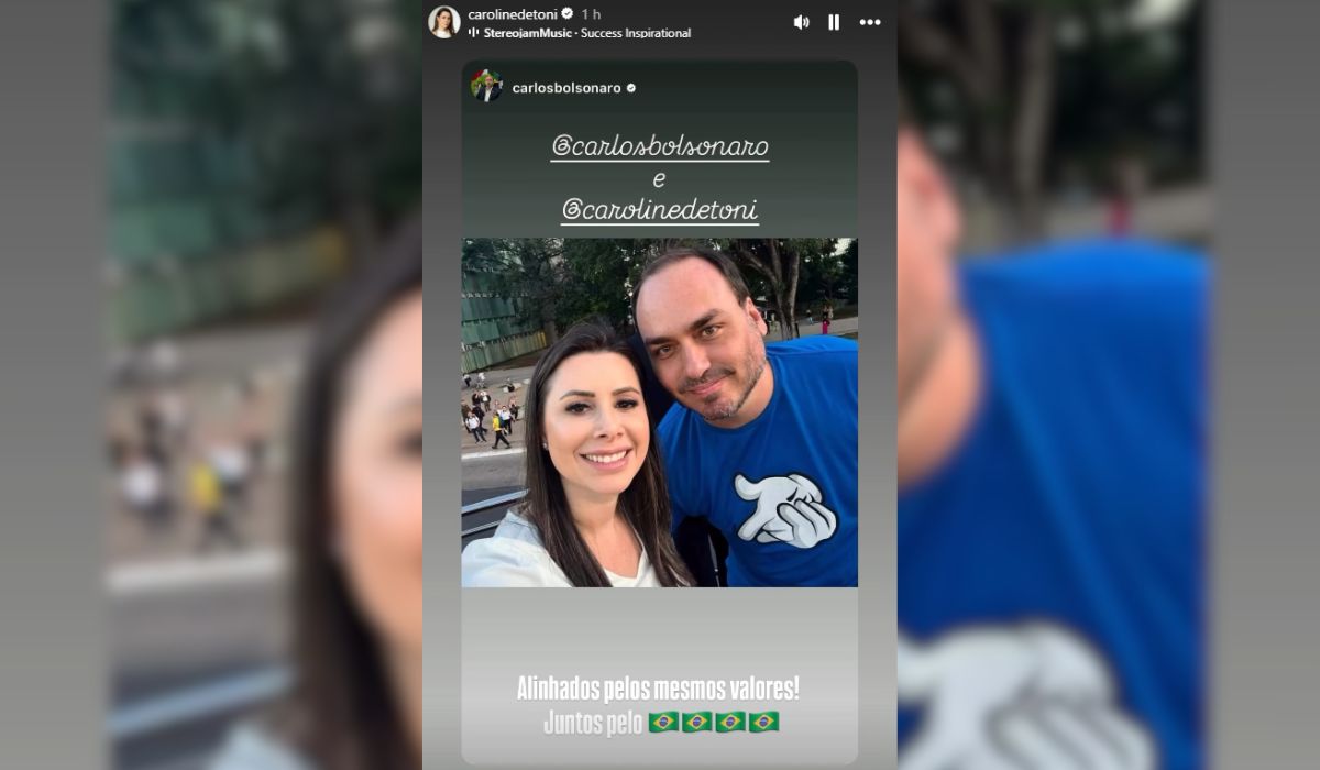 Pelo Estado 19/02: Foto de Carlos Bolsonaro e Carol De Toni agita os bastidores da política